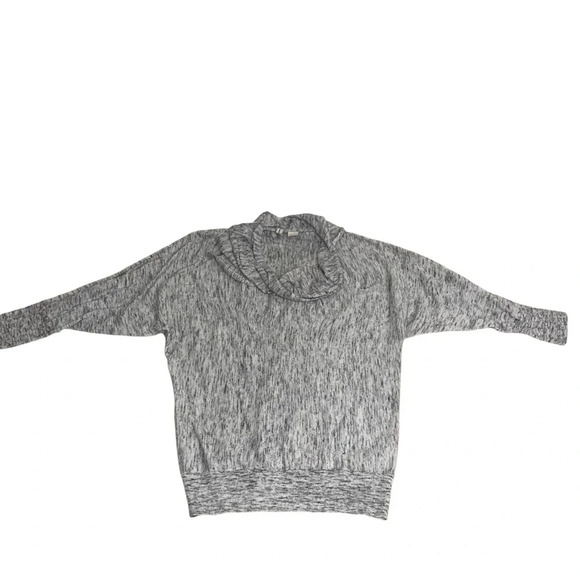 Anthropologie Moth Cowl Neck 3/4 Sleeve Knit Top Heather Gray Size Medium - Picture 1 of 10